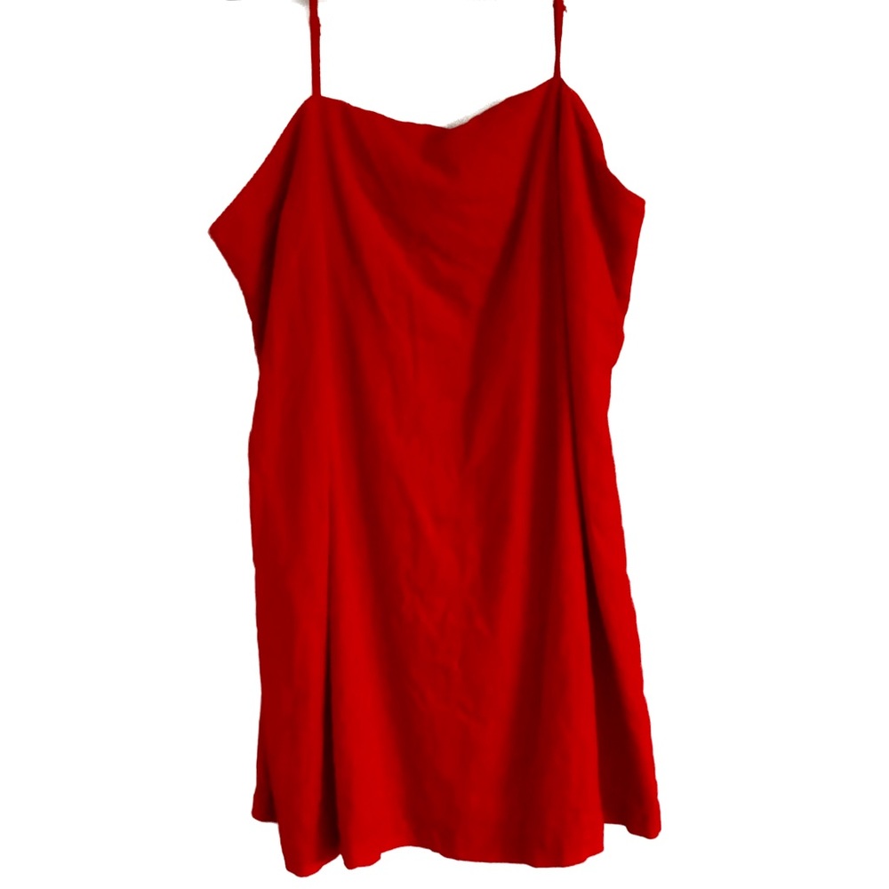 A new day Red linen dress